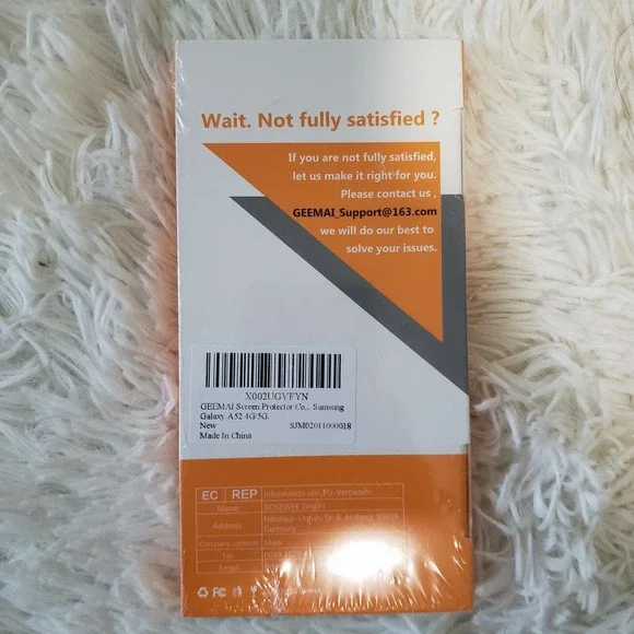 Geemai Tempered Glass Screen Protector Samsung For Samsung Galaxy A52 4G/5G - Picture 3 of 5